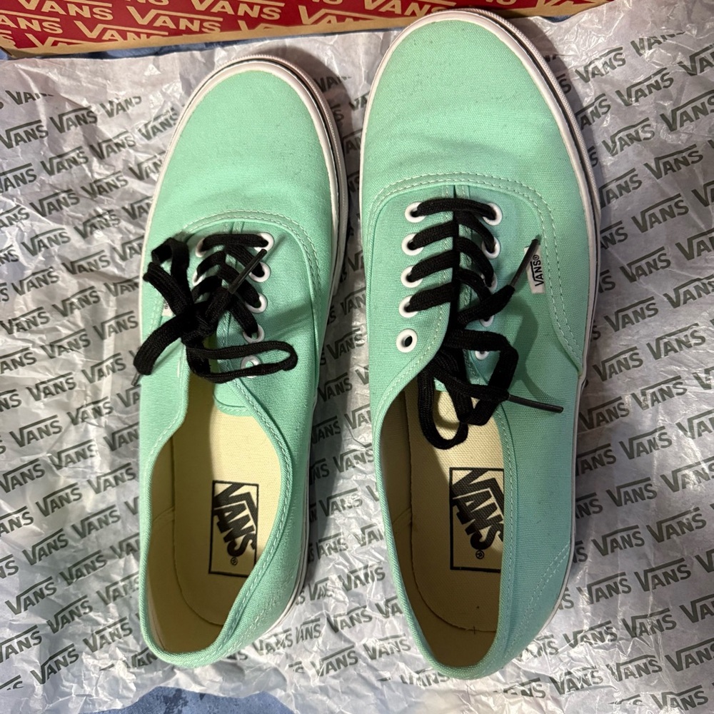 💚VANS💚 Mint Green Low Top Sneakers